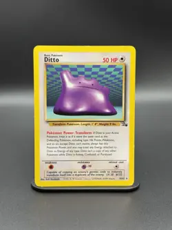 Ditto 18/62 Fossil (NON-HOLO) VINTAGE POKEMON (MP) - Image 1