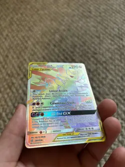 Pokemon Garchomp and Giratina GX Rainbow Rare Card 247/236 Unified Minds - Image 2