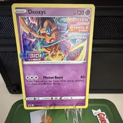 POKEMON DEOXYS SWSH170 SWSH: SWORD & SHIELD PROMO FUSION STRIKE HOLO 120HP - Image 1