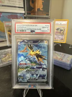 PSA 10 - 2023 Zapdos ex 202/165 Sv: Scarlet & Violet 151 Holo Pokemon - Image 1