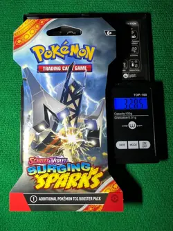 HEAVYU 22.85 Grams! Pokemon Surging Sparks Factory Sealed Booster Pack!! - Image 1
