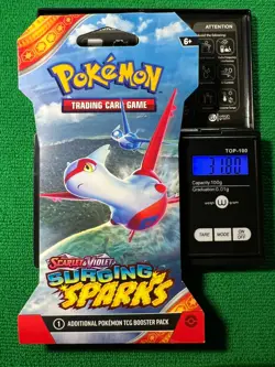 HEAVYU 31.80 Grams! Pokemon Surging Sparks Factory Sealed Booster Pack!! - Image 1