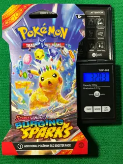 HEAVYU 32.03 Grams! Pokemon Surging Sparks Factory Sealed Booster Pack!! - Image 1