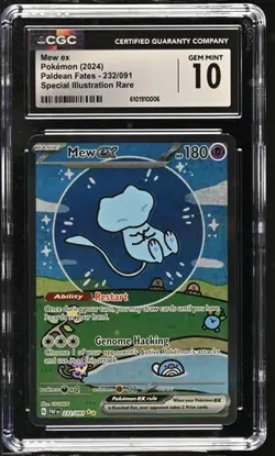 Mew ex 232/091 SIR - Pokemon Paldean Fates CGC 10 Gem Mint - Image 1