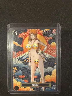 Nami One Piece Anime Waifu Card CUSTOM MADE - Image 1