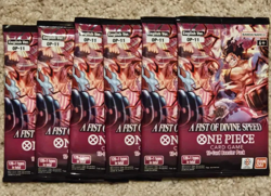 One Piece TCG OP-11 A Fist Of Divine Speed Pack Lot Of 6 Factory Sealed New Eng - Image 1