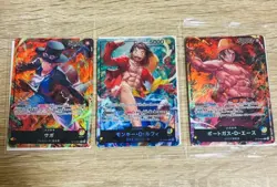 ONE PIECE Card Luffy Sabo Ace ST13-001 002 003 Seven Eleven PROMO sealed Set 3 - Image 1