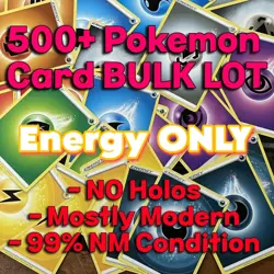 Pokemon TCG 500+ Bulk Card Lot - ENERGY ONLY, NO HOLOS - Image 1