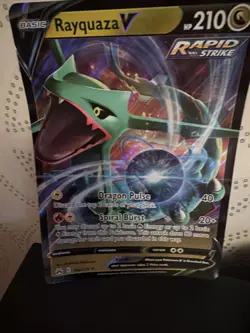 Pokemon TCG Scarlet & Violet Mini Tin 151 Sealed And Rayquaza V Card 100/159 - Image 3