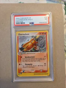 2003 Pokemon TCG PSA 7 Charmeleon EX Dragon 99/97 Holo Secret Rare TCG Card - Image 1