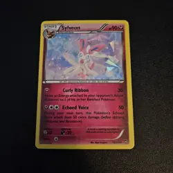 Pokemon Card TCG Sylveon 72/111 XY Furious Fists Cracked Ice Holo Rare 2014 - Image 1