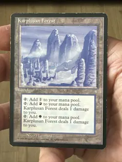 Karplusan Forest (MTG- Ice Age) Medium Play Normal English 1995 - Image 1