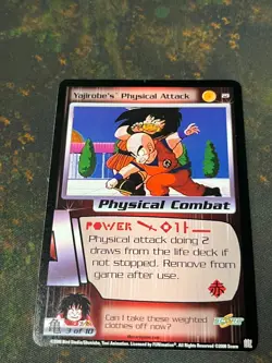 Yajirobe's Physical Attack - Dragon Ball Z DBZ CCG Score Card Nice! - Image 1