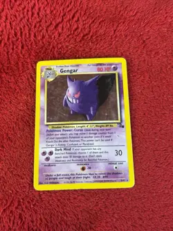 Gengar 5/62 Fossil Holo Wotc Pokemon Card Played 1999 - Image 1