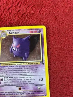 Gengar 5/62 Fossil Holo Wotc Pokemon Card Played 1999 - Image 2