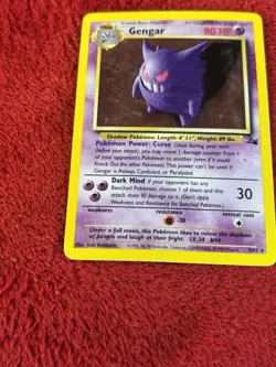 Gengar 5/62 Fossil Holo Wotc Pokemon Card Played 1999 - Image 4