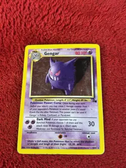 Gengar 5/62 Fossil Holo Wotc Pokemon Card Played 1999 - Image 5