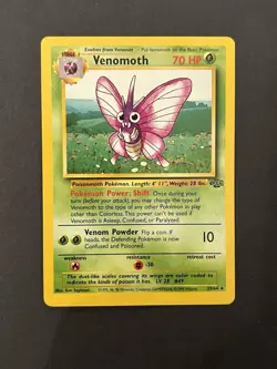 Pokemon TCG Venomoth 29/64 Jungle Regular Rare English Card Stage 1 70 HP - Image 1