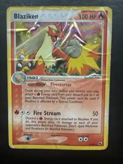 Blaziken - 3/109 - Pokemon Ex Ruby & Sapphire Holo Card Battle Stadium HP - Image 1