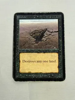 MTG Sinkhole Alpha Magic the Gathering - Image 1