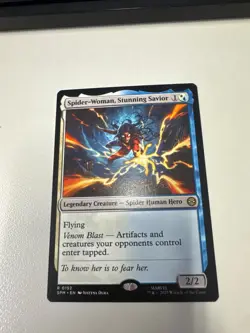 Spider-Woman, Stunning Savior SPM 0152 Rare MTG Marvel's Spider-Man - Image 1