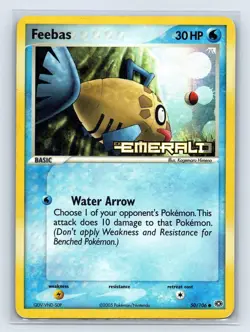 Pokemon TCG - Feebas EX Emerald 50/106 STAMPED Reverse Holo Common - Image 1