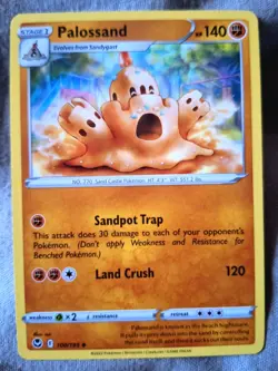 Pokemon Cards: Palossand 100/197 Uncommon Regular S&S: Silver Tempest - Pokemon - Image 1