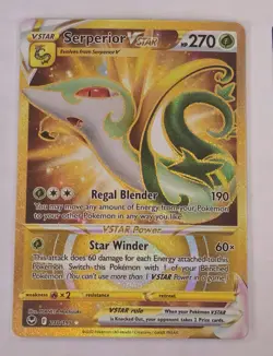 Serperior VSTAR (Secret) 210/195 Sword & Shield Silver Tempest Pokemon TCG - Image 2