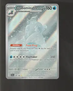 POKEMON CRABOMINABLE STELLAR CROWN 149/142 2024 ULTRA RARE - Image 1