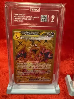 Pokemon TCG Obsidian Flames Charizard Set 215 & 228 TAG 9 - Image 2