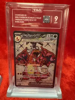 Pokemon TCG Obsidian Flames Charizard Set 215 & 228 TAG 9 - Image 3