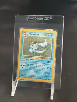 Vaporeon - Pokemon Jungle 12/64 - Holo - Ungraded - Moderately Played - Image 1
