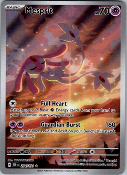 Mesprit 204/191 - Pokemon TCG Surging Sparks Illustration Rare NM - Image 1