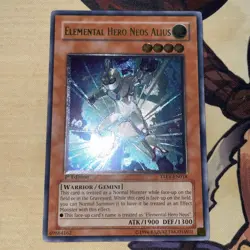 Yugioh Elemental Hero Neos Alius - TAEV-EN018 Ultimate Rare UTR 1st Edition NM - Image 1