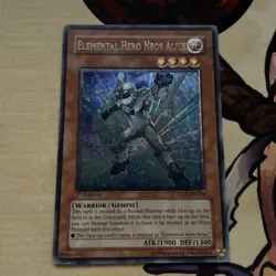 Yugioh Elemental Hero Neos Alius - TAEV-EN018 Ultimate Rare UTR 1st Edition NM - Image 2