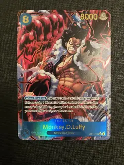 Monkey.D.Luffy Alternate Art OP11-118 A Fist of Divine Speed Foil NM English - Image 1