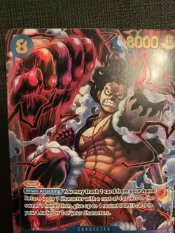 Monkey.D.Luffy Alternate Art OP11-118 A Fist of Divine Speed Foil NM English - Image 2