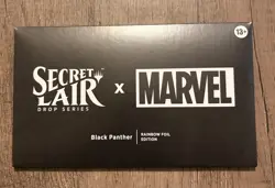 MTG Secret Lair x Marvel's Black Panther Foil Edition - SEALED IN HAND! - Image 1