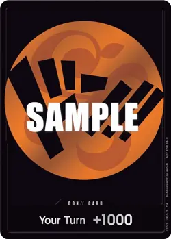 One Piece DON!! Card (Orange) (/254) One Piece Promotion Cards LP FOIL - Image 1