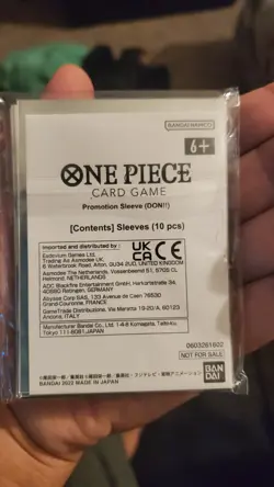 One Piece Don!! Promotional Card Sleeves Protector Official 10pk - Image 2