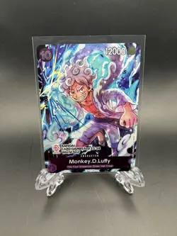 One Piece Card Game - Monkey.D.Luffy BANDAI CARD GAMES Fest 23-24 World Tour EN - Image 1