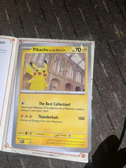 IN HAND - Pokemon x Natural History Museum Pikachu Jumbo Promo Card Brand New - Image 1