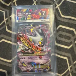 M Gengar EX Holo Pokemon Card XY166 XY Near Mint ace 7 - Image 1