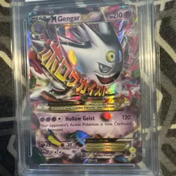 M Gengar EX Holo Pokemon Card XY166 XY Near Mint ace 7 - Image 2