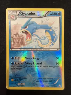 Pokemon Gyarados Exalted Reverse Holo Card 24/124 BW Dragons Cosmos Rare Nm/lp - Image 1