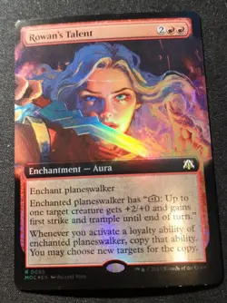 Rowan's Talent - Foil - Extended Art - MOC - MTG - EN - NM - 0085 - Image 1
