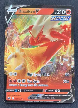 Blaziken V 020/198 Chilling Reign Ultra Rare Holo Pokemon TCG Card NM - Image 1