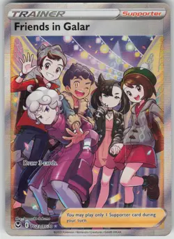 Pokemon TCG Friends in Galar Ultra Rare Silver Tempest Trainer Gallery TG23 - Image 1
