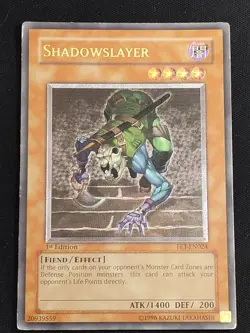 Shadowslayer FET-EN024 Ultimate Rare UTR Yu-Gi-Oh 1st Edition Played MP - Image 1