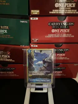 OP06-058 Gravity Blade Raging Tiger Alt Art English PRB02 One Piece TCG - M/NM - Image 1